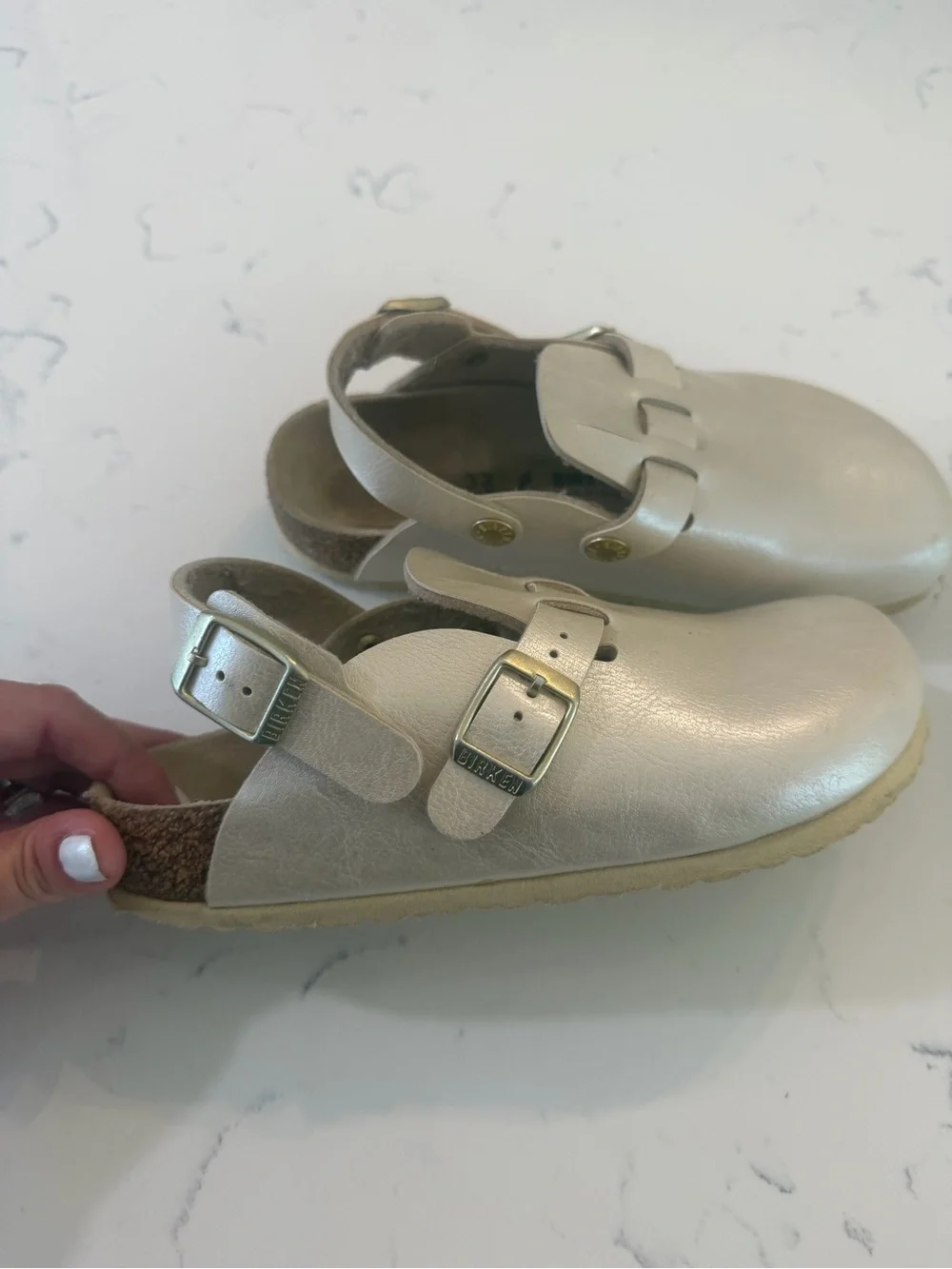 Birkenstock Kids Metallic Gold “The Kay”  Clog